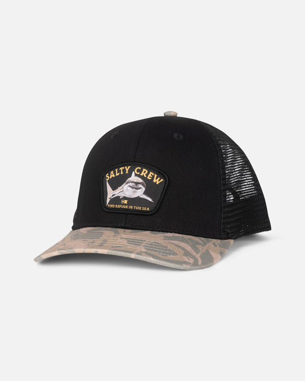 salty crew Lurking Boys Trucker - Black Camo