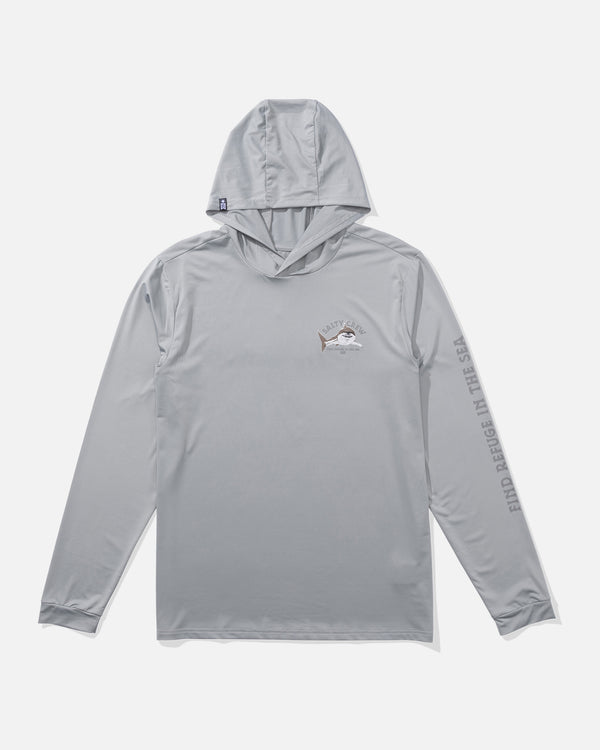 Salty Crew Lurking Sunshirt Hoodie - Silver