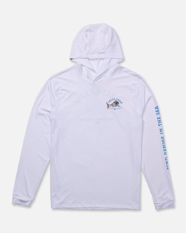Salty Crew Lurking Sunshirt Hoodie - White