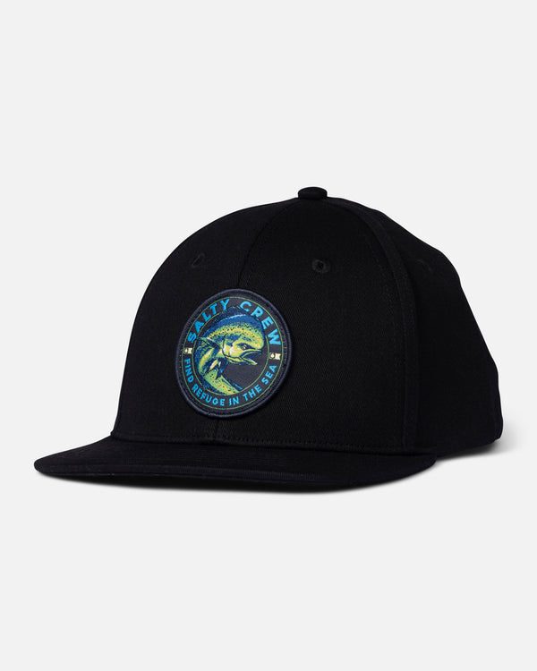 salty crew Mahi Club Boys Snapback - Black