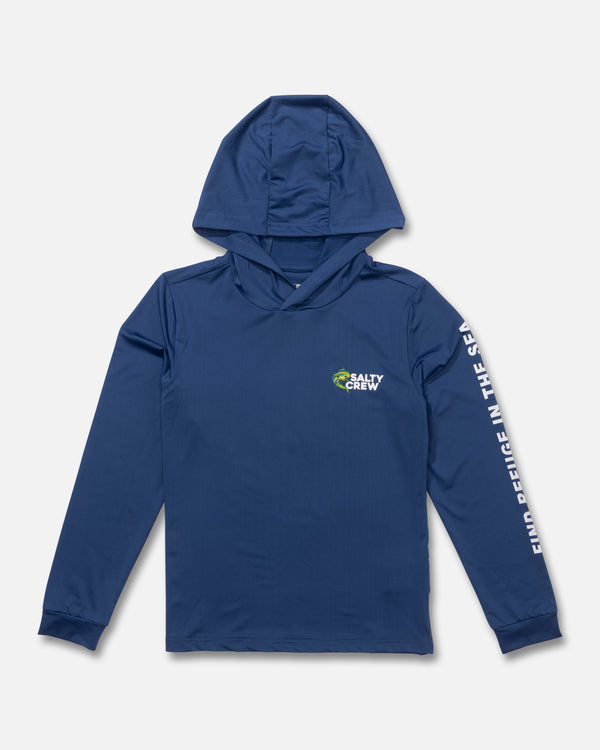 Salty Crew Mahi Club Boys Sunshirt - True Navy