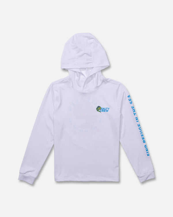 Salty Crew Mahi Club Boys Sunshirt - White