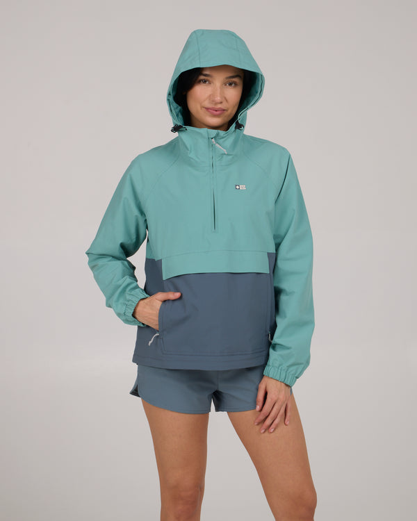 Salty Crew Mainsail Anorak - Sea Glass