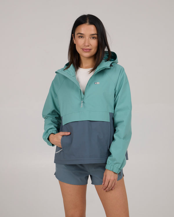 salty crew Mainsail Anorak - Sea Glass