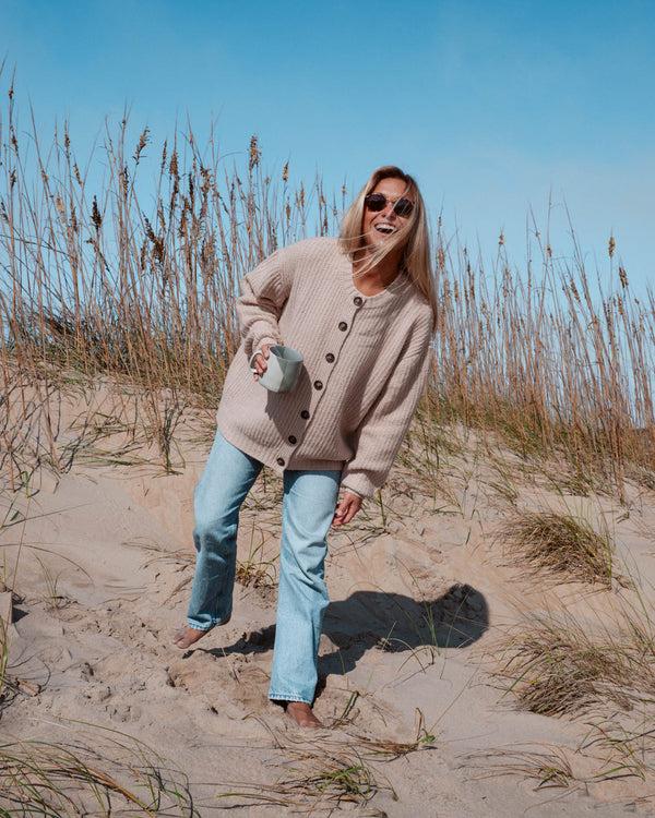 Salty Crew Mariner Cardigan - Oatmeal