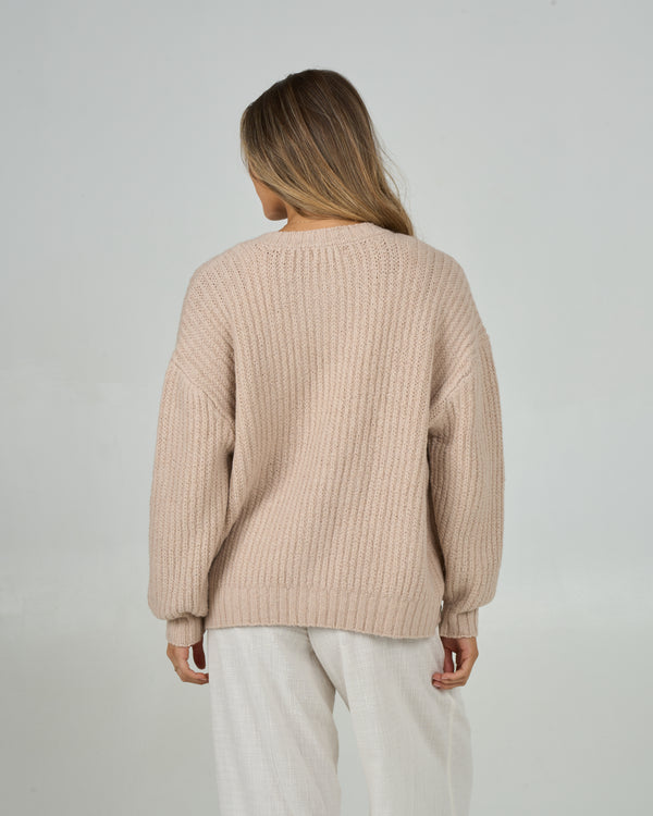 Salty Crew Mariner Cardigan - Oatmeal