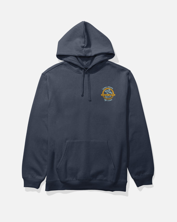 Salty Crew Marlin Club Fleece Hoodie - Navy