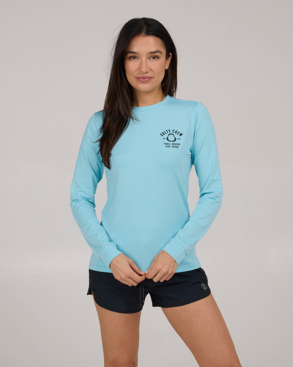 Salty Crew Night Bite Sunshirt - Pacific Blue