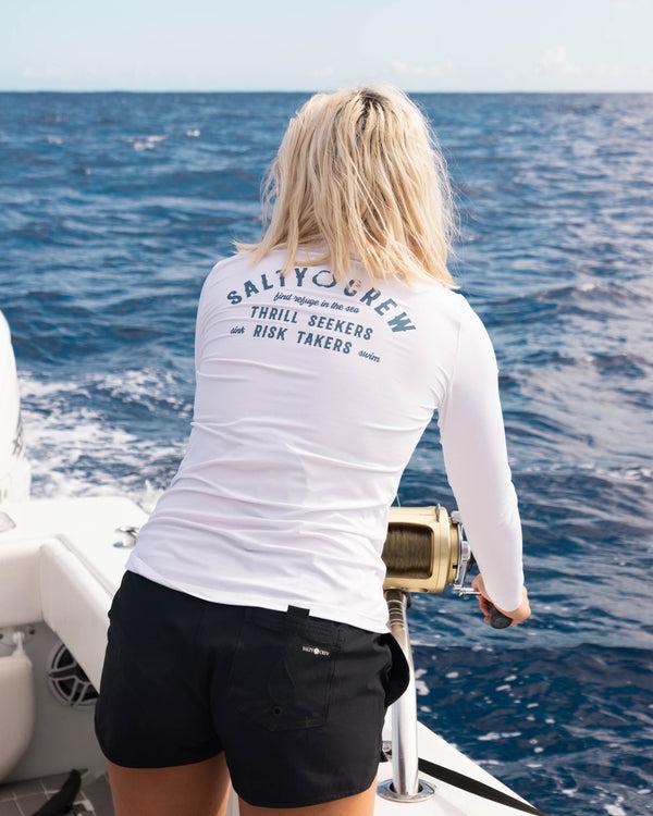 Salty Crew Night Bite Sunshirt - White