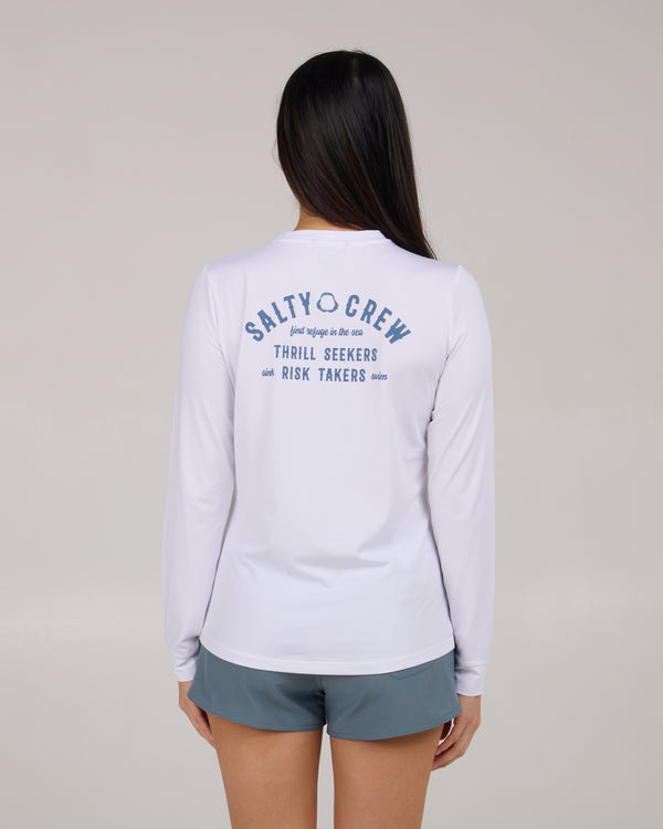 salty crew Night Bite Sunshirt - White