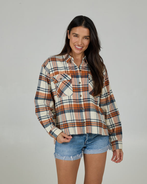salty crew Nomad Flannel - Bone