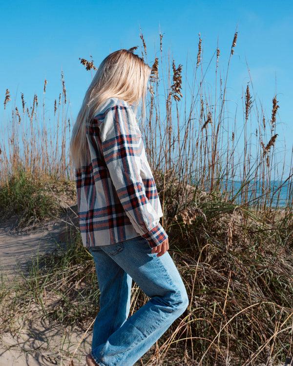 Salty Crew Nomad Flannel - Midnight Navy