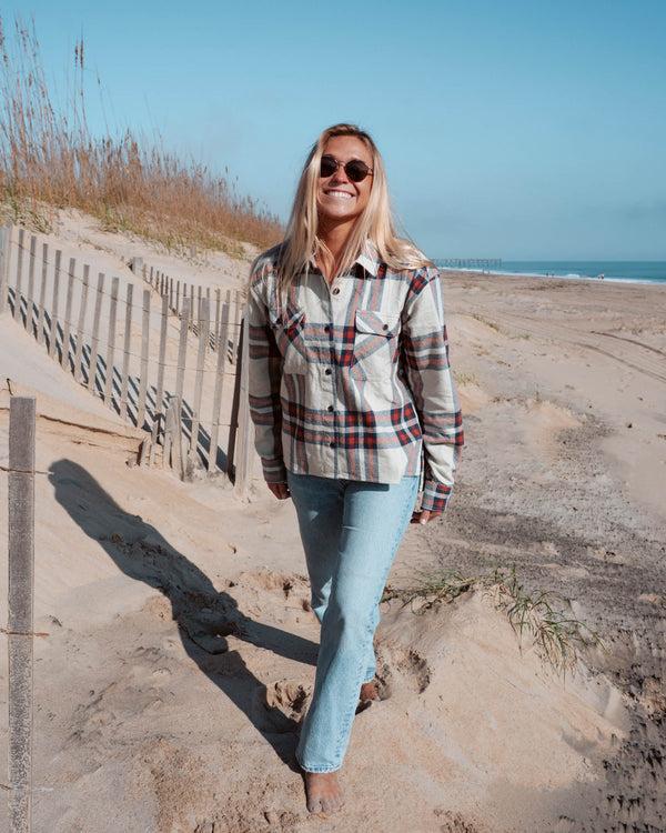 salty crew Nomad Flannel - Midnight Navy