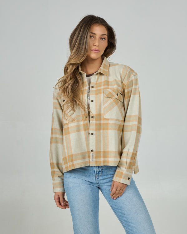 salty crew Nomad Flannel - Sand