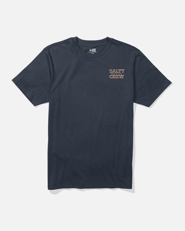 Salty Crew Offset Tee - Navy