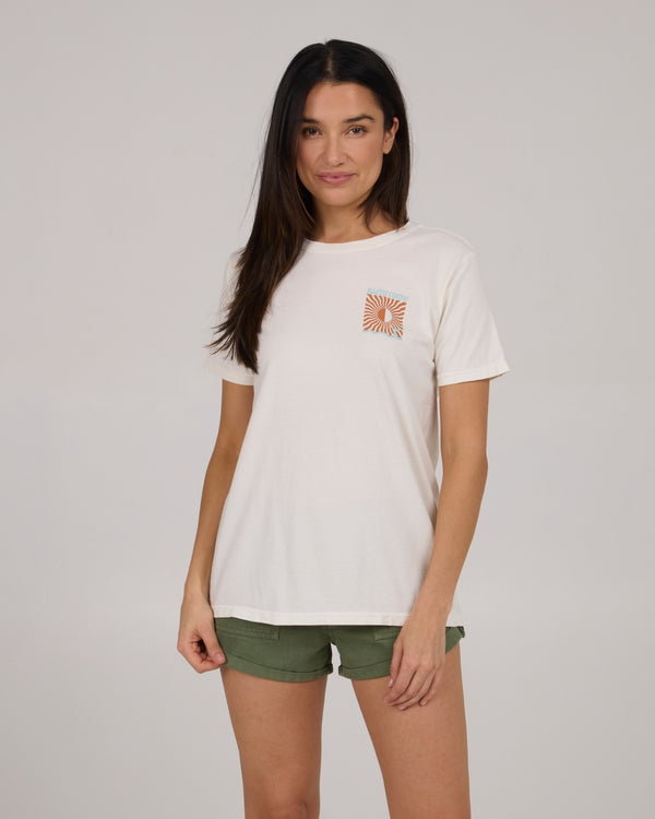 Salty Crew Optic Sea Boyfriend Tee - Off White