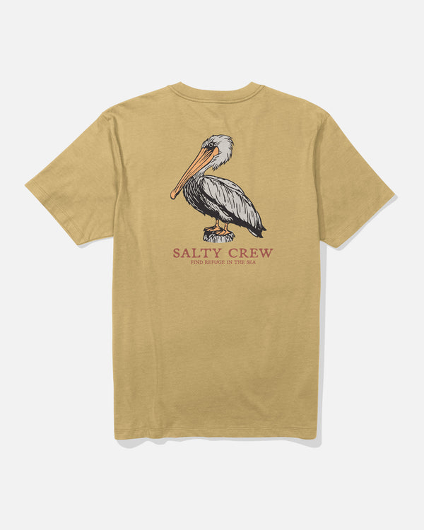 salty crew Perched Tee - Mineral Yellow