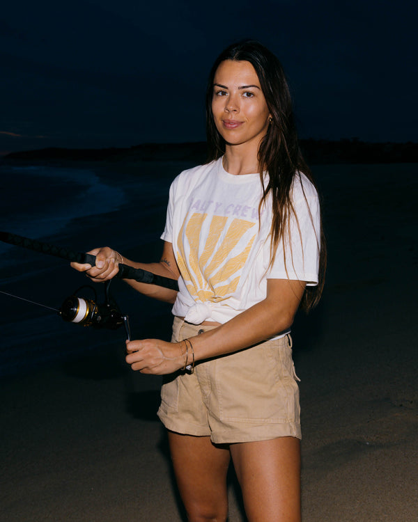 Salty Crew Perfect Set Boyfriend Tee - Off White