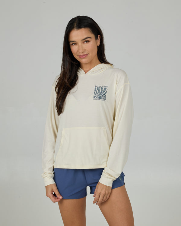 Salty Crew Perfect Set Tech Hoodie - Off White