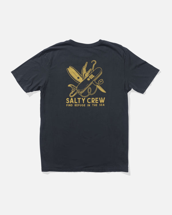 salty crew Pocket Knife Vintage Tee - Vintage Black