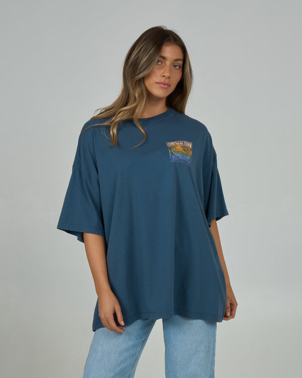 Salty Crew Posted Boyfriend Tee - Midnight Navy