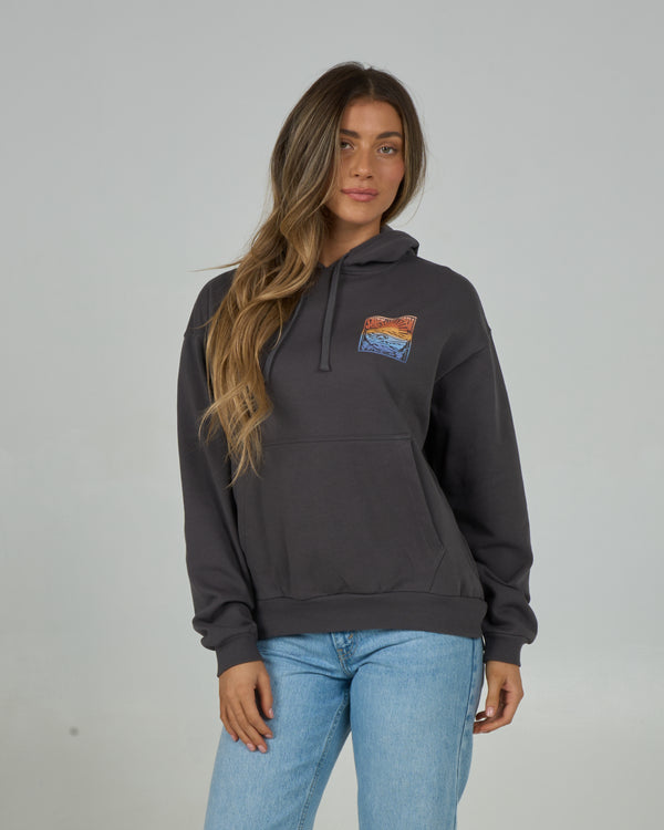 salty crew Posted Hoodie - Charcoal