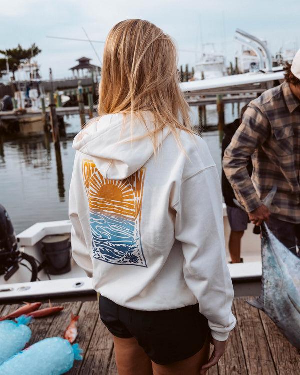 salty crew Posted Hoodie - Off White