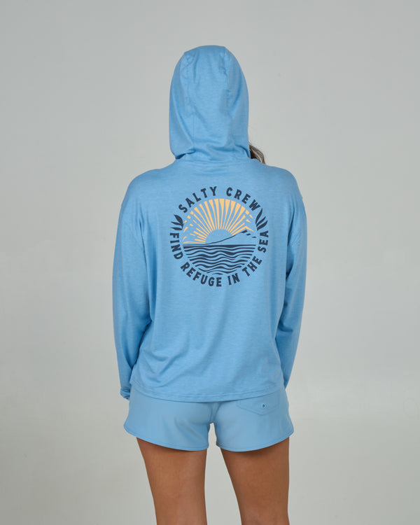 salty crew Rays Tech Hoody - Marine Blue