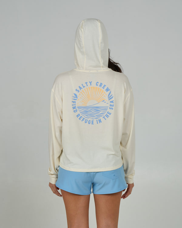 salty crew Rays Tech Hoody - Off White