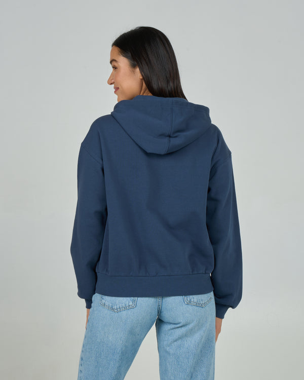 Salty Crew Rays Zip Hoodie - Midnight Navy