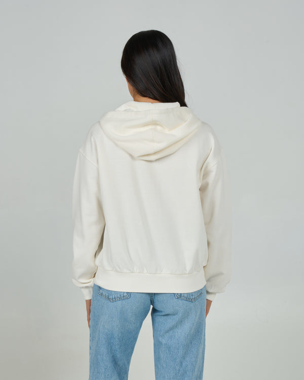 Salty Crew Rays Zip Hoodie - Off White