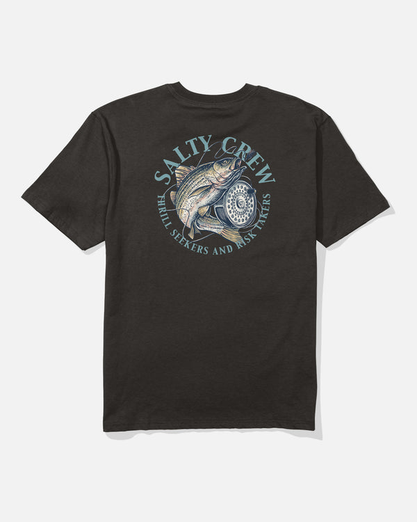 salty crew Reel Fly Classic Tee - Black