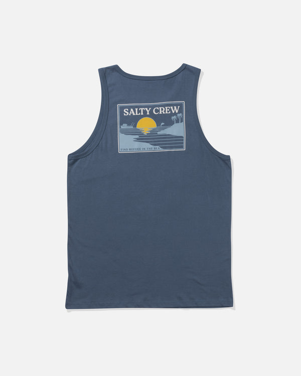 salty crew Reflection Tank - Slate