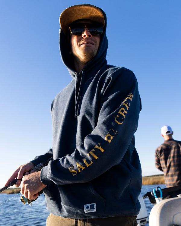 Salty Crew Refuge Fleece Hoodie - Midnight Navy