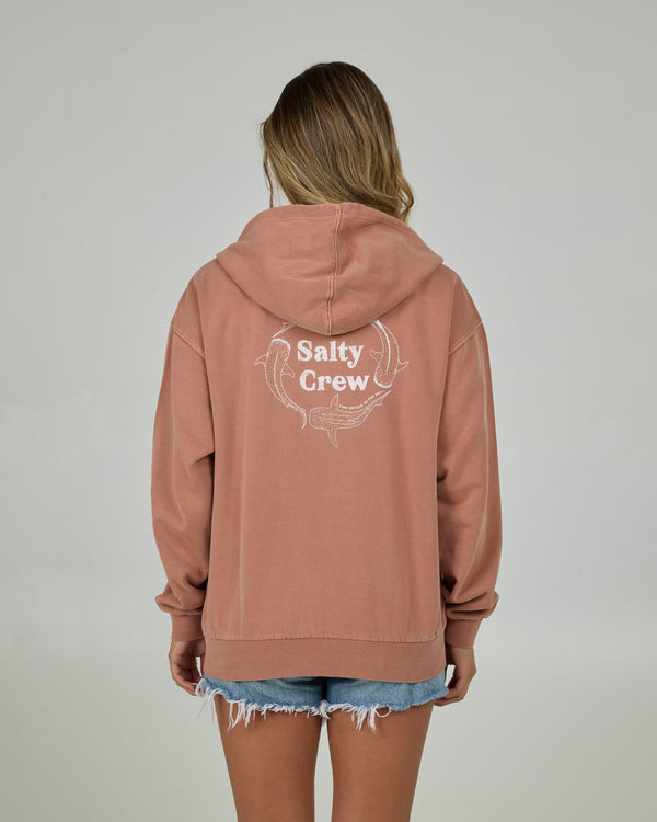 Salty Crew Respect Zip Hoodie - Sierra