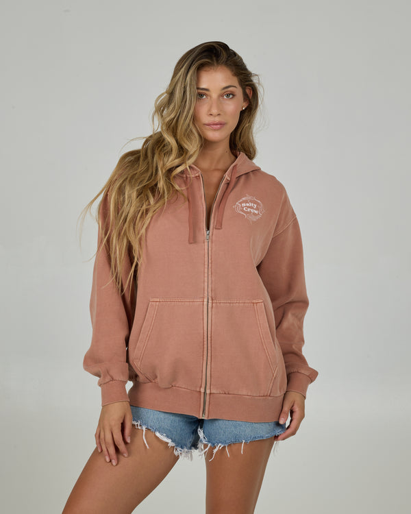salty crew Respect Zip Hoodie - Sierra