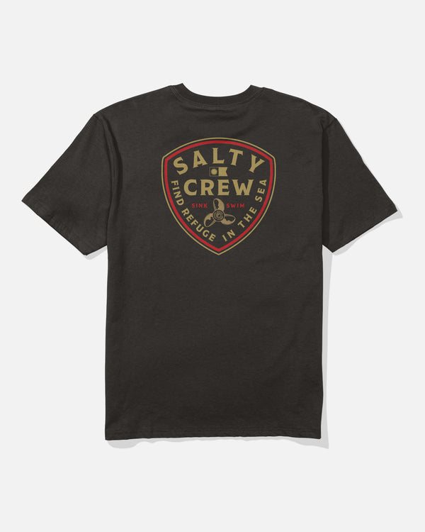 salty crew Rotor Classic Tee - Black