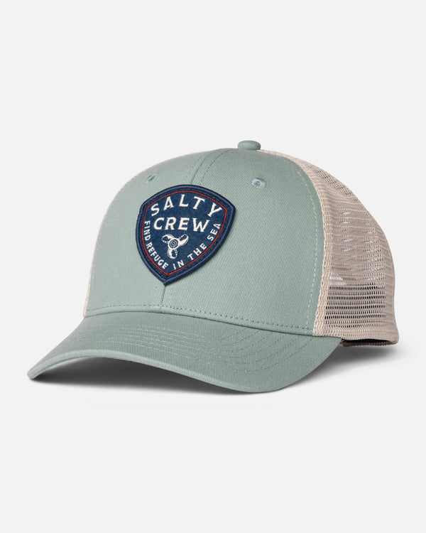 salty crew Rotor Trucker Hat - Marine