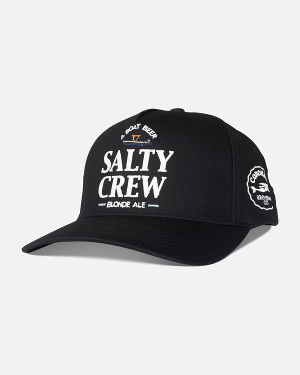 salty crew Salty Brew 5 Panel Hat - Black
