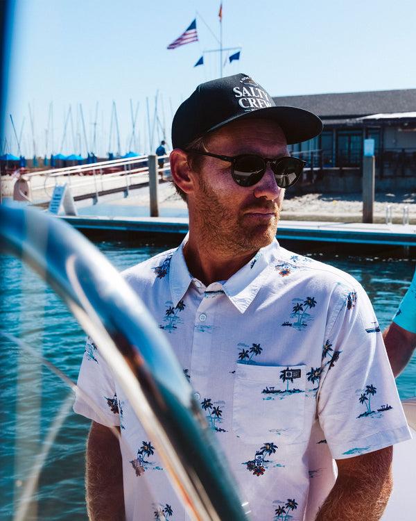 Salty Crew Salty Brew Button Up - Bone