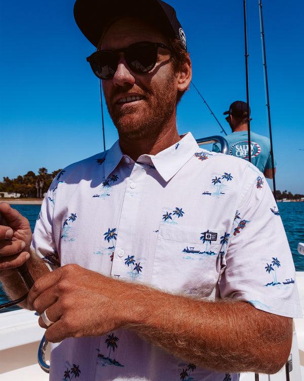 Salty Crew Salty Brew Button Up - Bone