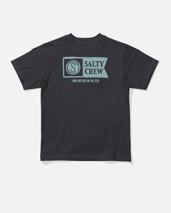 salty crew Scribble Toddler Tee - Black