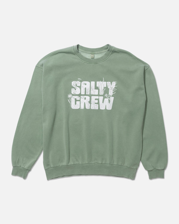 Salty Crew Sea Life Crew Fleece - Sage