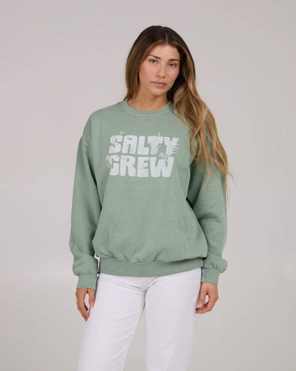salty crew Sea Life Crew Fleece - Sage