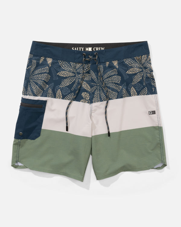 salty crew Session Blocked - Oil Green