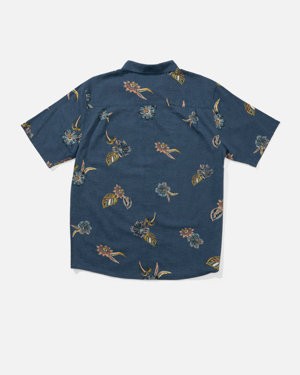 Salty Crew Session Button Up - Channel Blue