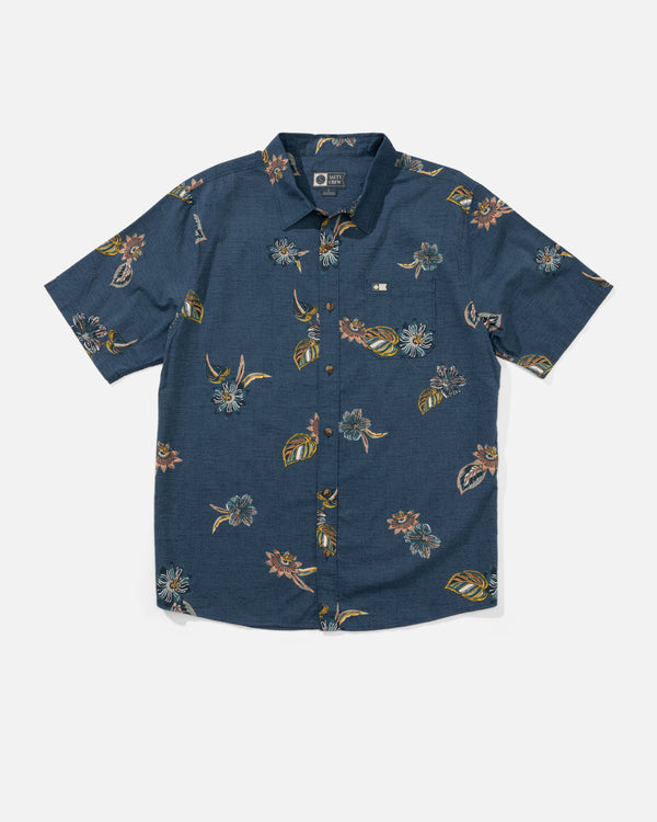 salty crew Session Button Up - Channel Blue