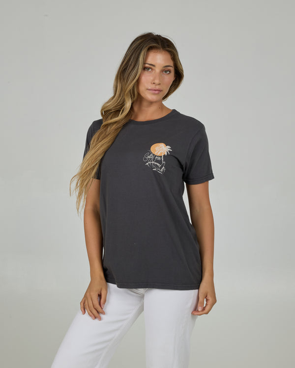 Salty Crew Shape Shack Boyfriend Tee - Charcoal