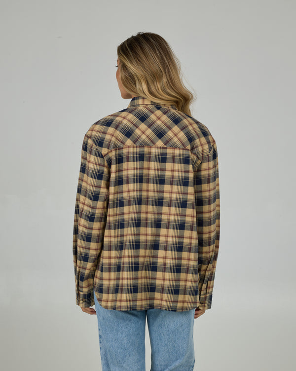 Salty Crew Shore Break Flannel - Khaki