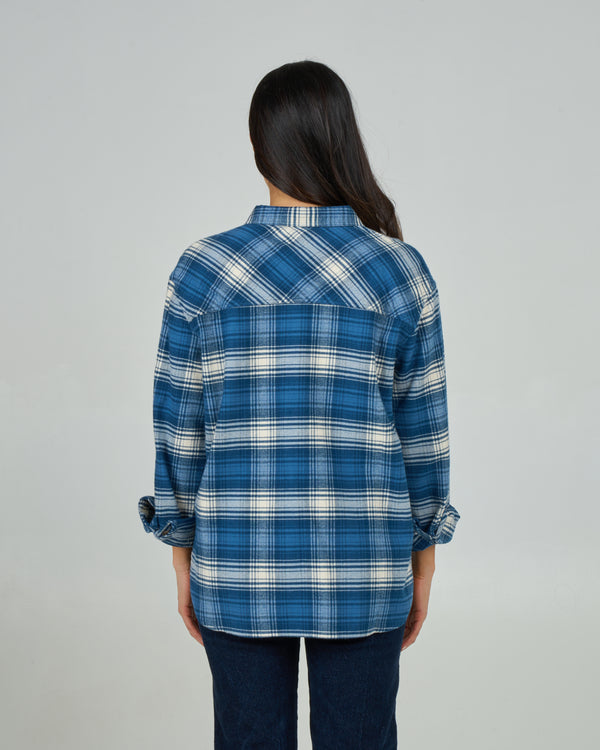 Salty Crew Shore Break Flannel - Midnight Navy
